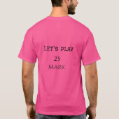 モノグラム入りスポーツギフト 名前を追加 Tシャツ (裏面)