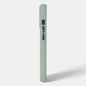 モノグラム入りセージグリーン Case-Mate iPhoneケース (裏面 / 左)