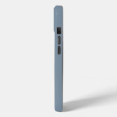 モノグラム入りダスティブルー Case-Mate iPhoneケース (裏面 / 左)