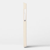 モノグラム入りトレンディーなアンティークホワイトのケースメイト Case-Mate iPhoneケース (裏面 / 左)