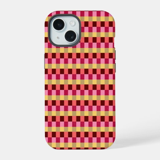 モノグラム入りドット模様 iPhone 15ケース (裏面)