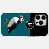 モノグラム入りニシツリガモ 海岸の野生動物 鳥 Case-Mate iPhoneケース (裏面 (横))