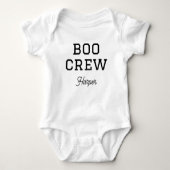 モノグラム入りハロウィンTシャツ ブークルー ベビーボディスーツ (正面)