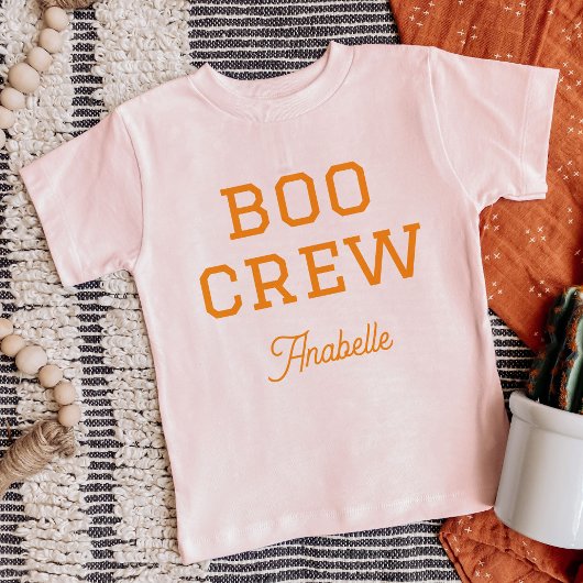 モノグラム入りハロウィーンTシャツ Boo Crew