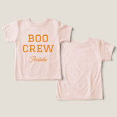 モノグラム入りハロウィーンTシャツ Boo Crew (デザイン正面&裏面)