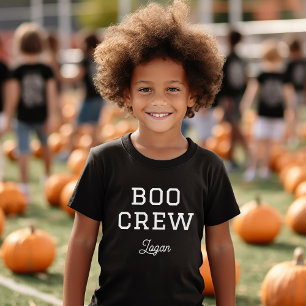 モノグラム入りハロウィーンTシャツ Boo Crew トライブレンドTシャツ