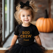 モノグラム入りハロウィーンTシャツ Boo Crew ベビーTシャツ