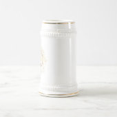 モノグラム入りビアジョッキ 花婿付添人用 ビールジョッキ (中央)
