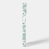 モノグラム入りボヘミアン風グリーン ホワイト グレー 花柄 Case-Mate iPhoneケース (裏面 / 右)