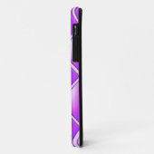 モノグラム入りボールドパープルダイヤモンド Case-Mate iPhoneケース (裏面/左)