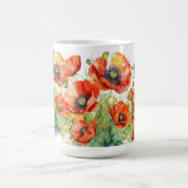 モノグラム入りポピーの花 トラベルマグ (中央)