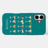 モノグラム入りマティーニマッドネス Case-Mate iPhoneケース (裏面 (横))