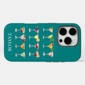 モノグラム入りマティーニマッドネス Case-Mate iPhoneケース (裏面 (横))