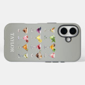 モノグラム入りマティーニマッドネス Case-Mate iPhoneケース (裏面 (横))