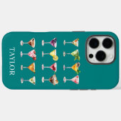 モノグラム入りマティーニマッドネス Case-Mate iPhoneケース (裏面 (横))