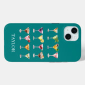 モノグラム入りマティーニマッドネス Case-Mate iPhoneケース (裏面 (横))