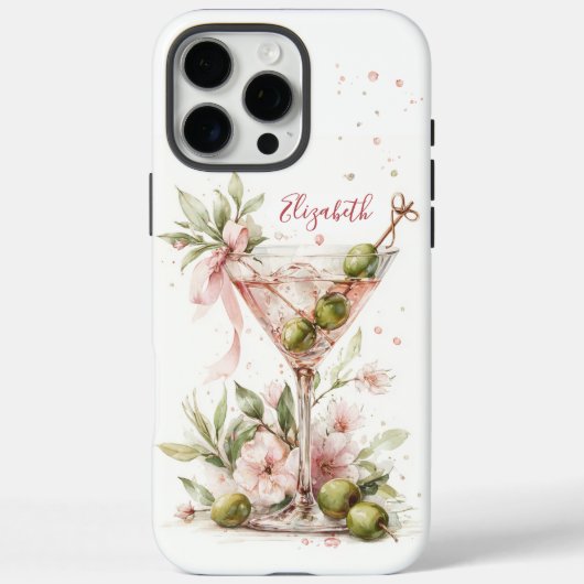 モノグラム入りマティーニ エレガント Case-Mate iPhoneケース (裏面)