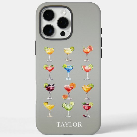 モノグラム入りマルガリータ Case-Mate iPhoneケース (裏面)