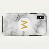 モノグラム入りマーブル Case-Mate iPhoneケース (裏面(横))