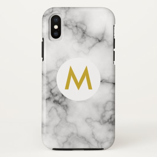モノグラム入りマーブル Case-Mate iPhoneケース (裏面)