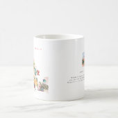 モノグラム入りメキシコ水彩画マップ コーヒーマグカップ (中央)