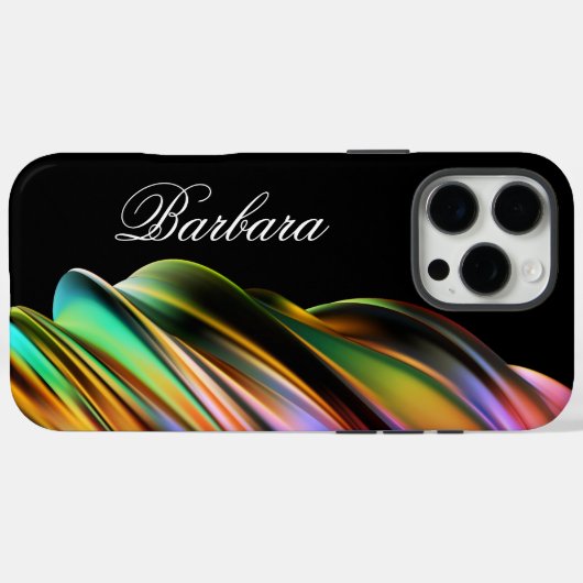 モノグラム入りモダンアブストラクト Case-Mate iPhoneケース (裏面 (横))