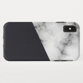 モノグラム入りレザーマーブル Case-Mate iPhoneケース (裏面(横))