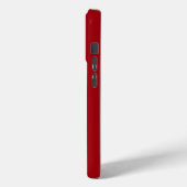 モノグラム入りレッド Case-Mate iPhoneケース (裏面 / 左)