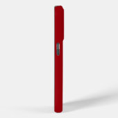 モノグラム入りレッド Case-Mate iPhoneケース (裏面 / 右)