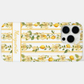 モノグラム入りレモンのつるコケットボウ Case-Mate iPhoneケース (裏面 (横))