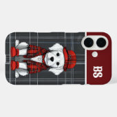 モノグラム入り伝統的なスコットランド風の犬 - プリント柄 Case-Mate iPhoneケース (裏面 (横))