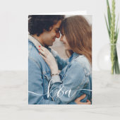 モノグラム入り写真グリーティングカード カード (正面)