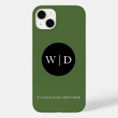 モノグラム入り名前のカスタマイズ Case-Mate iPhoneケース (裏面)