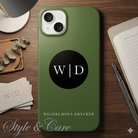 モノグラム入り名前のカスタマイズ Case-Mate iPhoneケース