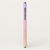 モノグラム入り女の子らしい輝きラメ入り虹色の華やかさ Case-Mate iPhoneケース (裏面/左)