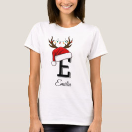モノグラム入り家族クリスマスマッチングコーデ Tシャツ
