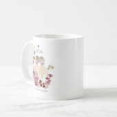 モノグラム入り花嫁の母イラスト コーヒーマグカップ (正面左)