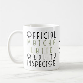 モノグラム入り面白い黒緑抹茶ラテに情熱を コーヒーマグカップ