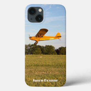 モノグラム入り飛行機の飛行写真、航空、クール iPhone 13ケース