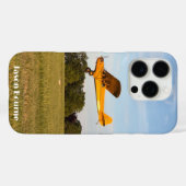 モノグラム入り飛行機の飛行写真、航空、クール Case-Mate iPhoneケース (裏面 (横))