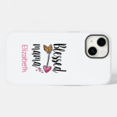 モノグラム入り お名前入り Blessed Mama ギフト 母の日 プレゼント Case-Mate iPhoneケース (裏面 (横))