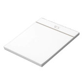 モノグラム入り オーダーメイド Taupe バー ノートパッド (回転)