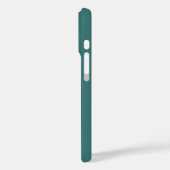 モノグラム入り ティール猫 写真 Case-Mate iPhoneケース (裏面 / 左)