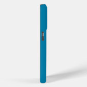 モノグラム入り ティール Case-Mate iPhoneケース (裏面 / 右)