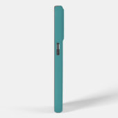 モノグラム入り ティール Case-Mate iPhoneケース (裏面 / 右)