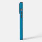 モノグラム入り ティール iPhoneケース (左側面)