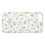 モノグラム入り ブルッシュサマー フローラル柄 Case-Mate iPhoneケース (裏面(横))