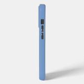 モノグラム入り ブルー Case-Mate iPhoneケース (裏面 / 左)
