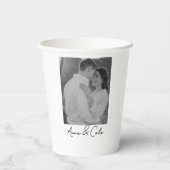 モノグラム入り ホームパーティーギフト 結婚式 二次会 紙コップ (裏面)