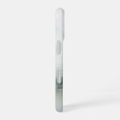 モノグラム入り 田舎風の山の湖の自然風デザイン iPhone 16ケース (右側面)